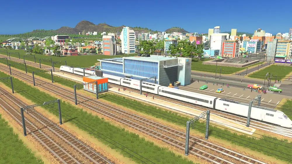 Separated train lines